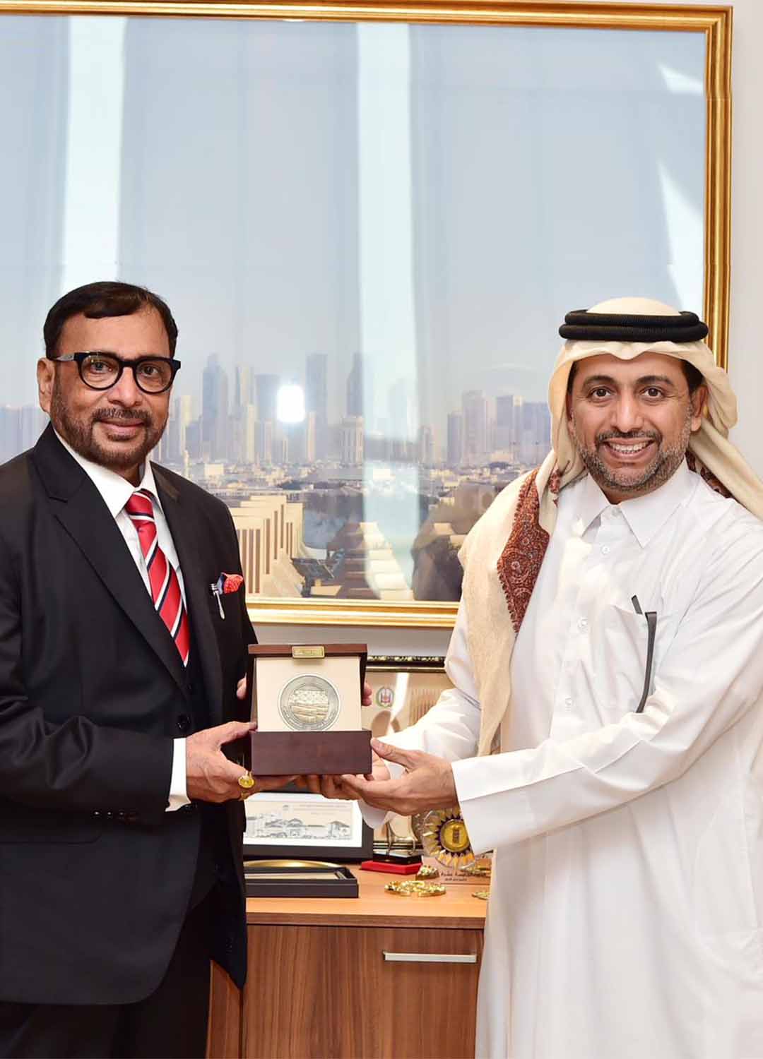 Dr. Hassan Al-Derham President of Qatar University in Doha