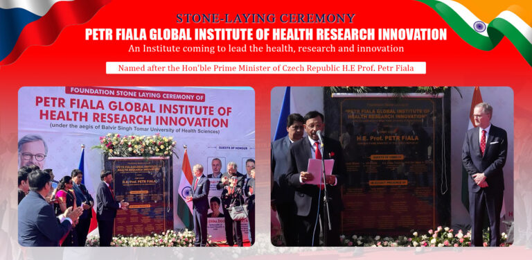 Stone Laying Ceremony of “Petr Fiala Global Institute of Health Research Innovation” by Czech Prime Minister Petr Fiala Forge a Legacy that Charts Global Learning