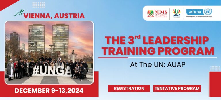 NIMS, AUAP, and WFUNA Present the 3rd Leadership Training Program at the UN