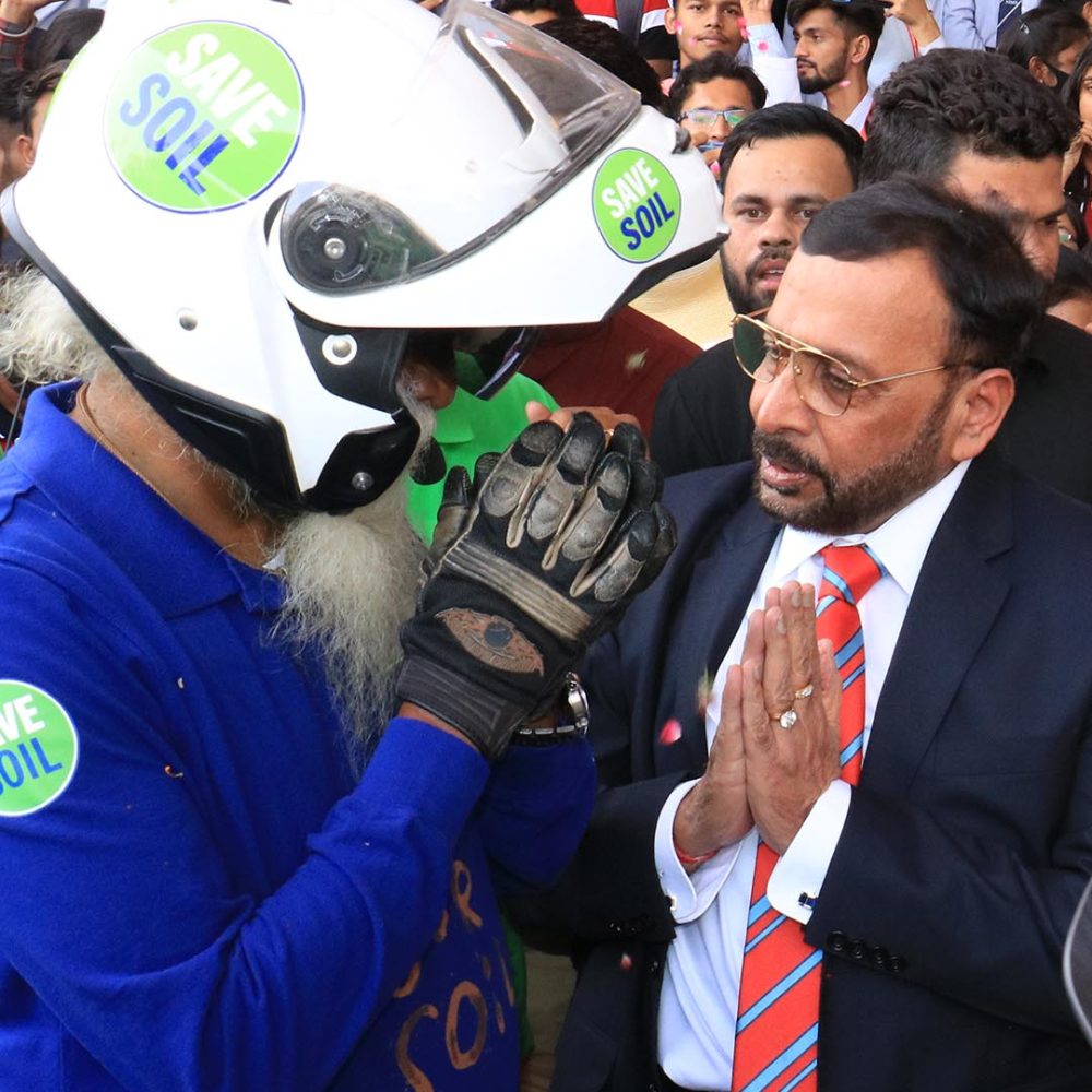 Founder and head of Isha Foundation